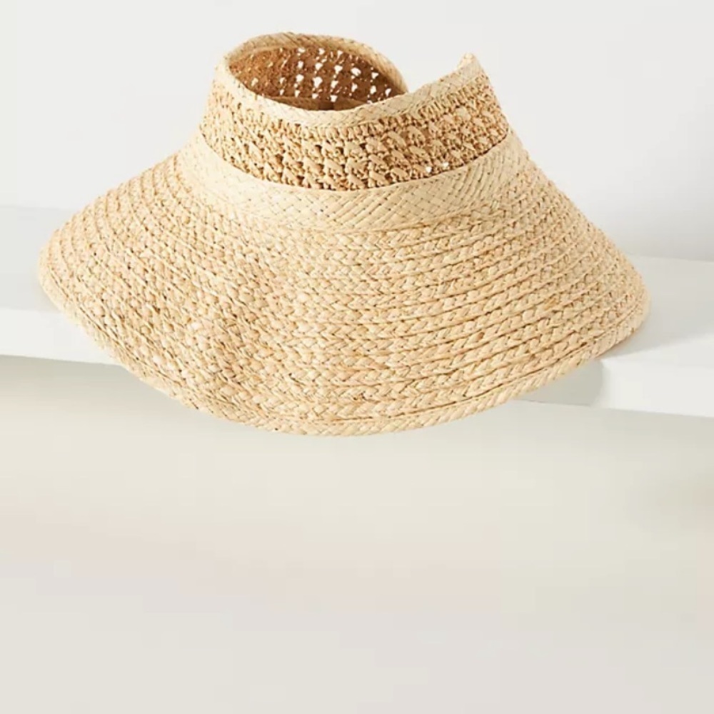 Anthropologie woven packable visor new with tags - Picture 2 of 11